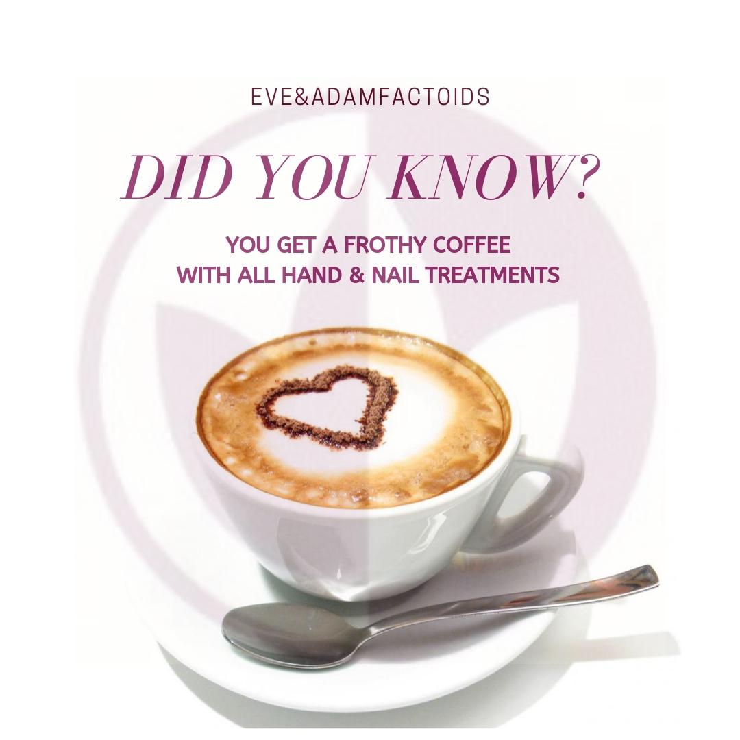 Coffee with all hand and nail treatments